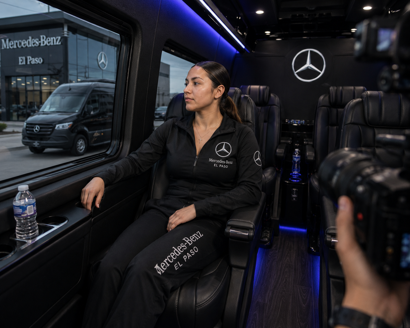 Fighter Arrival in Mercedes-Benz Sprinter